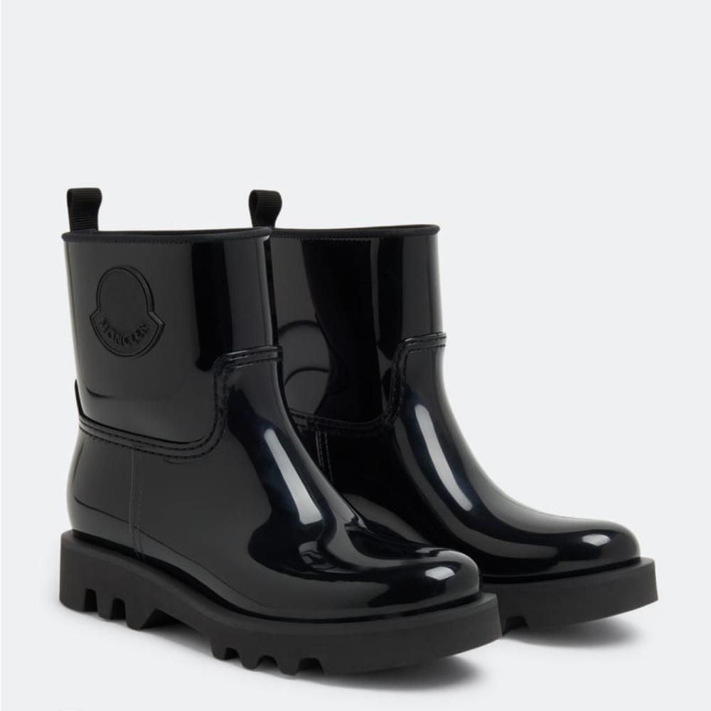 Moncler Shiny Black Ginette rain boots - Picture 2 of 8